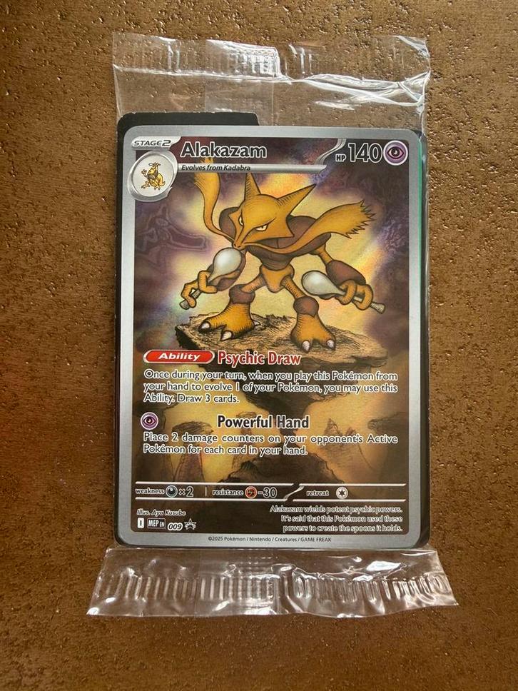 Alakazam 009 (sealed) - Mega Evolution Promo, Hobby en Vrije tijd, Verzamelkaartspellen | Pokémon, Nieuw, Losse kaart, Foil, Ophalen of Verzenden