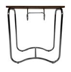 Vintage Art Deco / Bauhaus stijl bijzettafel sidetable 60's, Ophalen, Art Deco, Gebruikt, 50 tot 100 cm