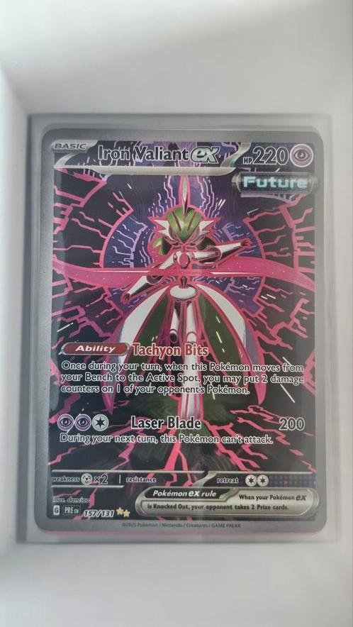 Iron Valiant EX 157/131, Hobby en Vrije tijd, Verzamelkaartspellen | Pokémon, Zo goed als nieuw, Losse kaart, Ophalen of Verzenden