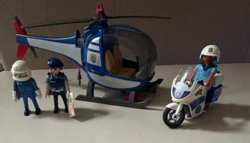 Playmobil politie helikopter 4266 + politie op motor (Sp4) beschikbaar voor biedingen