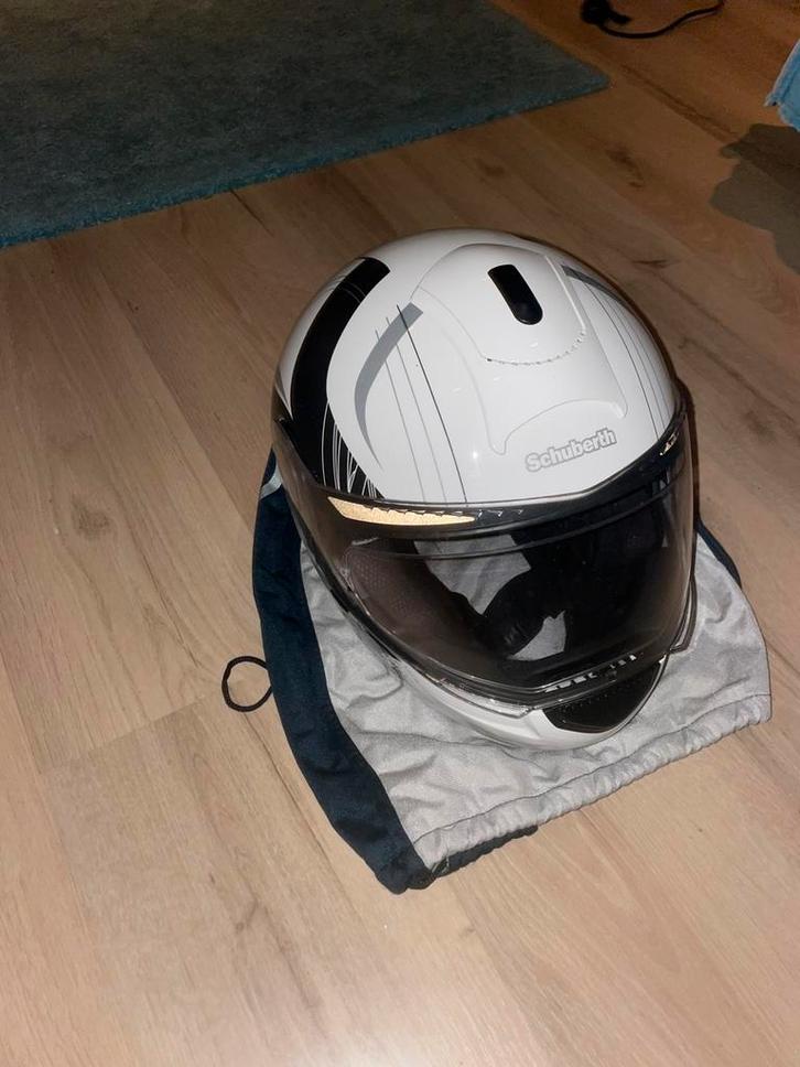 Schuberth helm, Motoren, Kleding | Motorhelmen, Heren, Systeemhelm, M, Overige merken, Tweedehands, Ophalen of Verzenden