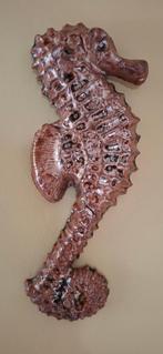 Vintage keramieken zeepaardje - geglazuurde terracotta, Ophalen of Verzenden