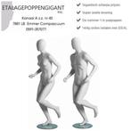 Etalagepoppen / Mannequins met Egg Hoofd Voetbal Ren Houding, Verzenden, Nieuw, Maat M, Clubaccessoires