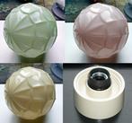 7x Antiek Glazen Thabur Lamp Bollamp Plafondlamp Zie Omschr, Ophalen of Verzenden, Zo goed als nieuw, Glas, Antiek / Art Deco / Jugendstil / Thabur / Haags design