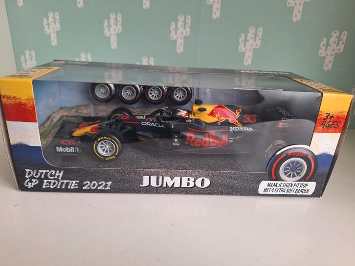 Max Verstappen RB16B Jumbo Collector's Item, Hobby en Vrije tijd, Modelauto's | 1:18, Nieuw, Bburago, Ophalen of Verzenden