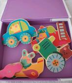 ✨️Setje 5x MONTESSORI Houten speelgoed puzzel dreumes peuter, Ophalen of Verzenden, Zo goed als nieuw