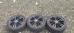3 BMW-velgen met banden 5x120, 19 inch, 245 mm, Banden en Velgen, Ophalen of Verzenden