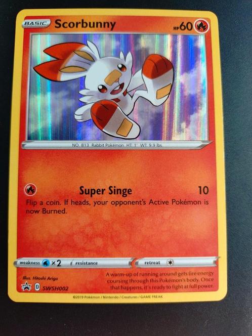 Scorbunny, Hobby en Vrije tijd, Verzamelkaartspellen | Pokémon, Zo goed als nieuw, Ophalen of Verzenden