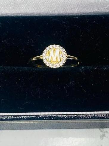 Gouden ring - 14 karaat, Sieraden, Tassen en Uiterlijk, Ringen, Zo goed als nieuw, Ophalen of Verzenden