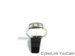 14596 14k Witgouden Diamanten Alliance Ring Maat 15.5