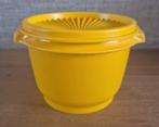 Tupperware trommel met sterdeksel/zonnedeksel Geel, Ophalen of Verzenden, Zo goed als nieuw, Geel, Bus of Trommel