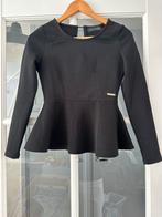 Prachtige zwarte peplum top Lofty Manner maat XS, Ophalen of Verzenden, Zo goed als nieuw, Lange mouw, Maat 34 (XS) of kleiner