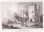 De Ruine Brederode Litho H.J. Backer ca. 1850, Ophalen of Verzenden