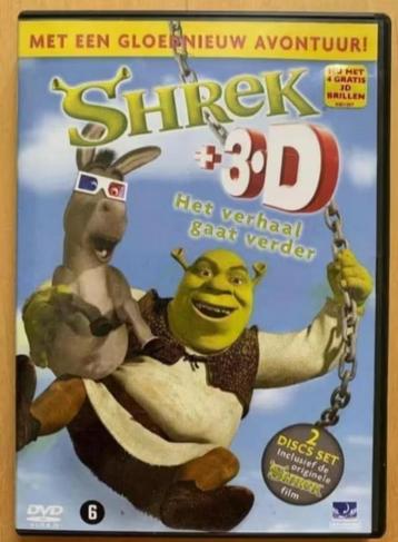 DVD Shrek 3D Het verhaal gaat verder; met 3 3D brillen beschikbaar voor biedingen