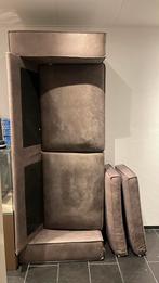 Grijze Stoffen Bank, Huis en Inrichting, Banken | Bankstellen, Ophalen, Gebruikt, 75 tot 100 cm, Rechte bank