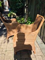 Rotan stoelen, Huis en Inrichting, Stoelen, Ophalen, Gebruikt, Twee, Bruin