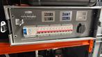 Showtec stroomverdeler 32A harting en schuko incl flightcase, Ophalen of Verzenden, Gebruikt, Apparatuur
