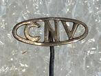 Zilveren CNV Speldje, Ophalen of Verzenden, Gebruikt, Overige onderwerpen, Speldje of Pin