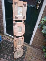 Fotolijsten op staand rek. 105x20 cm., Ophalen of Verzenden, Zo goed als nieuw, Hout