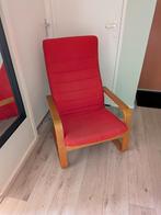 Rode Ikea fauteuil, Huis en Inrichting, Stoelen, Ophalen, Gebruikt, Rood, Eén