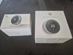 Google Nest Thermostaat v3 + Stand, Ophalen of Verzenden, Slimme thermostaat, Zo goed als nieuw