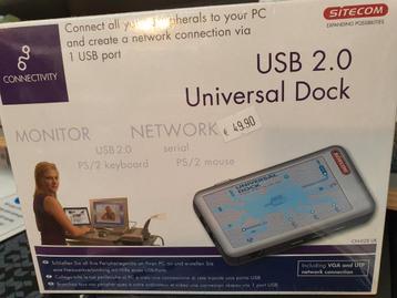Nieuw in doos! Sitecom USB 2.0 Universal Docking Station – G beschikbaar voor biedingen