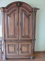 VINTAGE houten eiken TOOGKAST servieskast KAST 155x65x210 cm, Ophalen, Antiek, klassiek., 200 cm of meer, 150 tot 200 cm