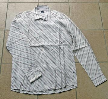 Esprit men overhemd wit multicolour streep maat 45/46 (XXL) beschikbaar voor biedingen