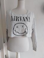 Nirvana Crop Top - Maat L H&M, Maat 42/44 (L), Ophalen of Verzenden, Zo goed als nieuw, Grijs