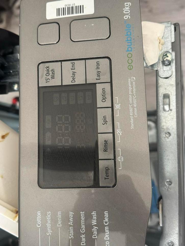Defecte Samsung Wasmachine 9kg - Onderdelen, Witgoed en Apparatuur, Overige Witgoed en Apparatuur, Niet werkend, Ophalen of Verzenden