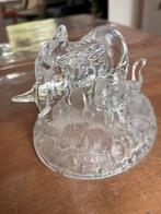 Kristallen Olifanten -  Moeder en Kind, Antiek en Kunst, Antiek | Glas en Kristal, Ophalen of Verzenden