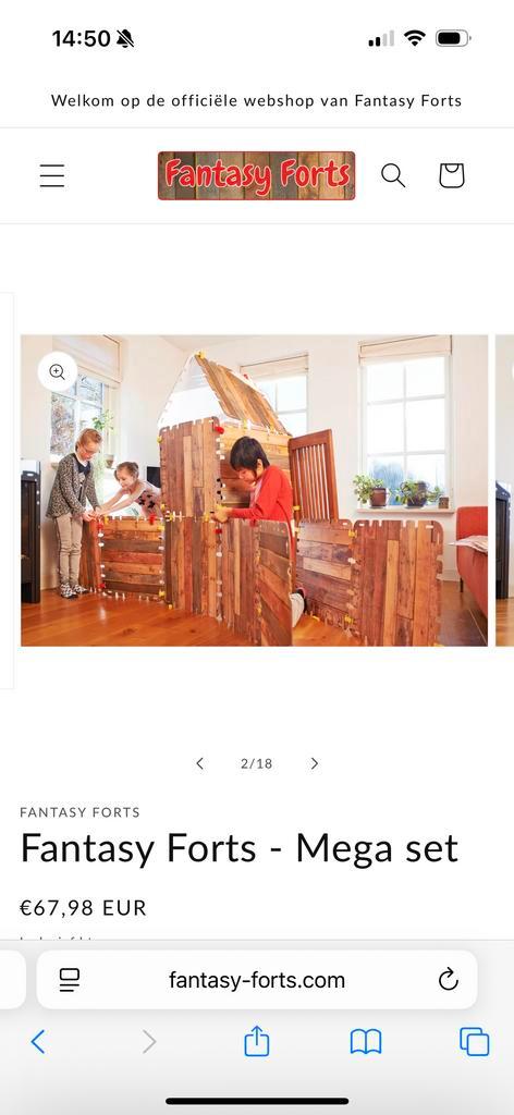 Fantasy Forts Mega Set - Bouw je eigen fort!, Kinderen en Baby's, Speelgoed | Bouwstenen, Nieuw, Overige merken, Ophalen