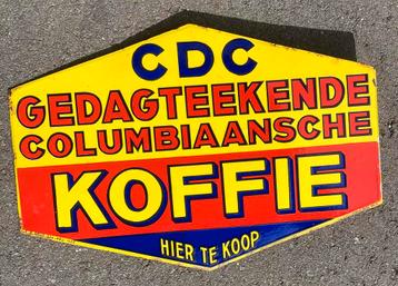 Emaille koffie uithangbord Koekelberg 1933 beschikbaar voor biedingen