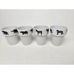 # 4 x R. Drescher Konitz Dekor Safari mokken. Mok. Beker, Huis en Inrichting, Keuken | Servies, Ophalen of Verzenden, Zo goed als nieuw