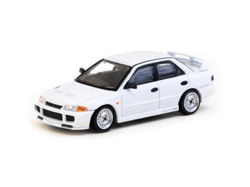 Tarmac Works 1/64 Mitsubishi Lancer RS Evolution III White 1 beschikbaar voor biedingen