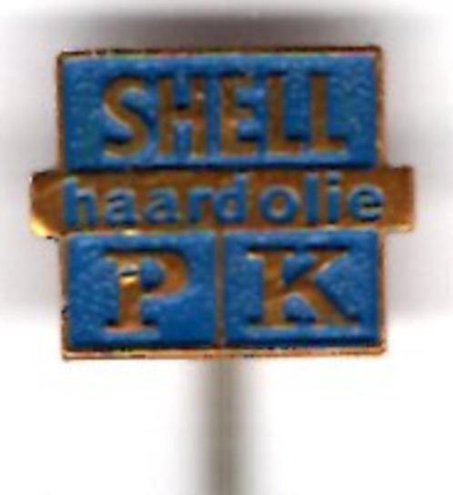 SHELL butagas blauw op koper brandstof speldje ( G_186a ), Verzamelen, Speldjes, Pins en Buttons, Zo goed als nieuw, Speldje of Pin