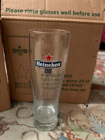 Heineken 0.0 Bierglazen – 25cl (Nieuw in doos) beschikbaar voor biedingen