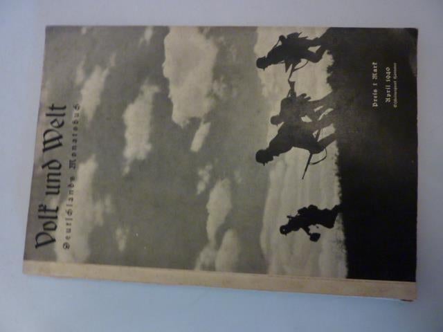 Volk und Welt - Deutschlands monatsbuch - april 1940, Ophalen of Verzenden, Gelezen