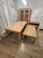 DRESSOIR+VITRINEKAST+SALONTAFEL+EETTAFEL VOOR MAAR 175€, Huis en Inrichting, Complete inboedels, Ophalen