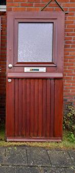 Voordeur, Ophalen, Gebruikt, 200 tot 215 cm, Glas