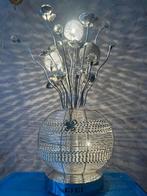 Unieke zilverkleurige design lamp, Ophalen of Verzenden, Zo goed als nieuw, Metaal