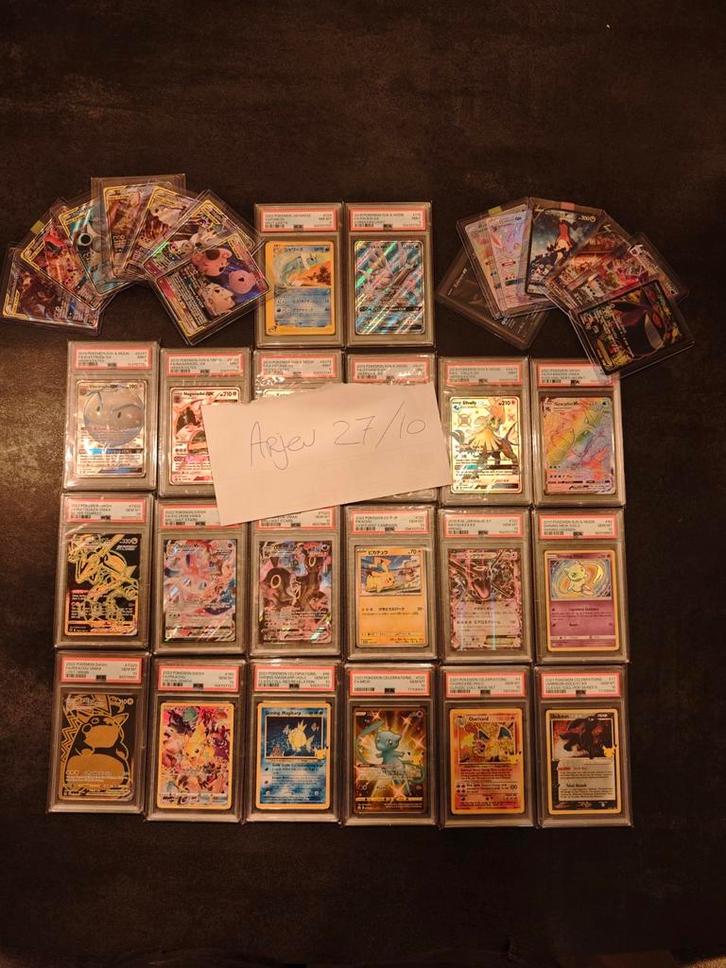 Pokemon kaarten Slabs / Singles / Collectie, Hobby en Vrije tijd, Verzamelkaartspellen | Pokémon, Zo goed als nieuw, Meerdere kaarten