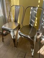 Loods 5 Industriële metalen stoelen 2x, Huis en Inrichting, Stoelen, Twee, Zo goed als nieuw, Ophalen
