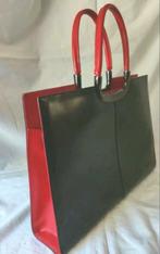 Daniela Moda mooie damestas zwart met rode accenten, Sieraden, Tassen en Uiterlijk, Tassen | Damestassen, Verzenden, Zo goed als nieuw