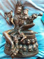 Boeddha beeld brons antiek Shiva en Parvati ookwel uma en Sh, Ophalen of Verzenden