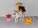 Duplo prinses met paard en poes, Kinderen en Baby's, Speelgoed | Duplo en Lego, Ophalen of Verzenden, Gebruikt, Duplo