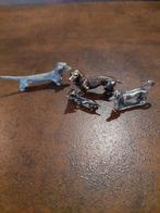 Teckel beeldjes metaal, Verzamelen, Beelden en Beeldjes, Ophalen of Verzenden, Zo goed als nieuw, Dier