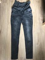 Prenatal zwangerschaps jeans donkergrijs., Gedragen, Grijs, Maat 38/40 (M), Broek of Spijkerbroek