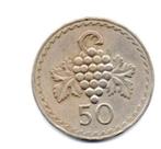 Cyprus 50 mils 1963, Postzegels en Munten, Munten | Europa | Niet-Euromunten, Ophalen of Verzenden, Overige landen