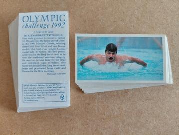 Olympic Challenge 1992 complete set 40 tea cards Brooke Bond beschikbaar voor biedingen